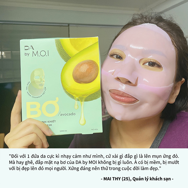 Mặt nạ bơ tinh khiết ( hộp 3 miếng )