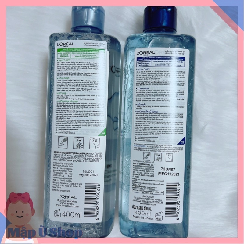 Nước tẩy trang Loreal 