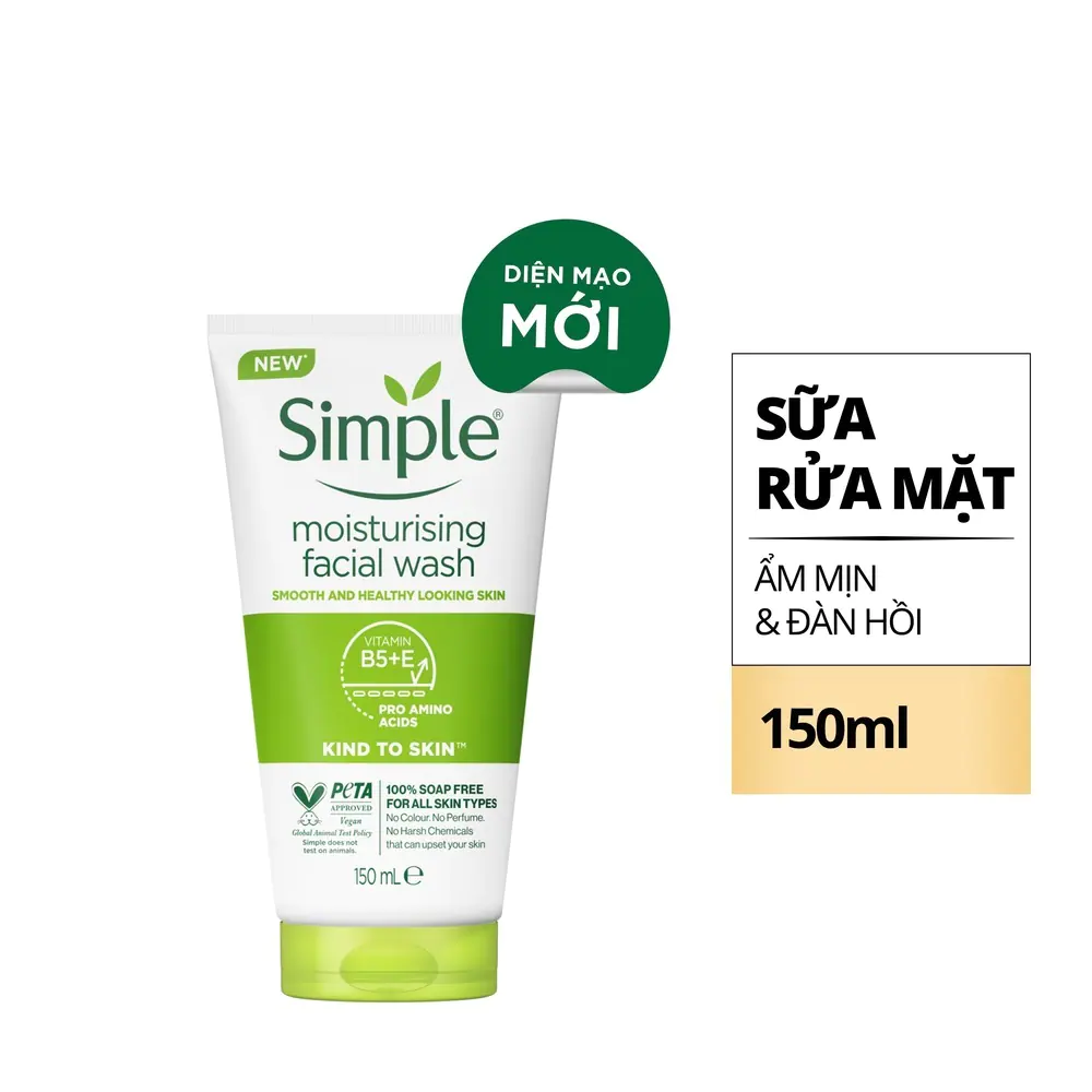 Sữa rửa mặt Simple Moisturising Facial Wash