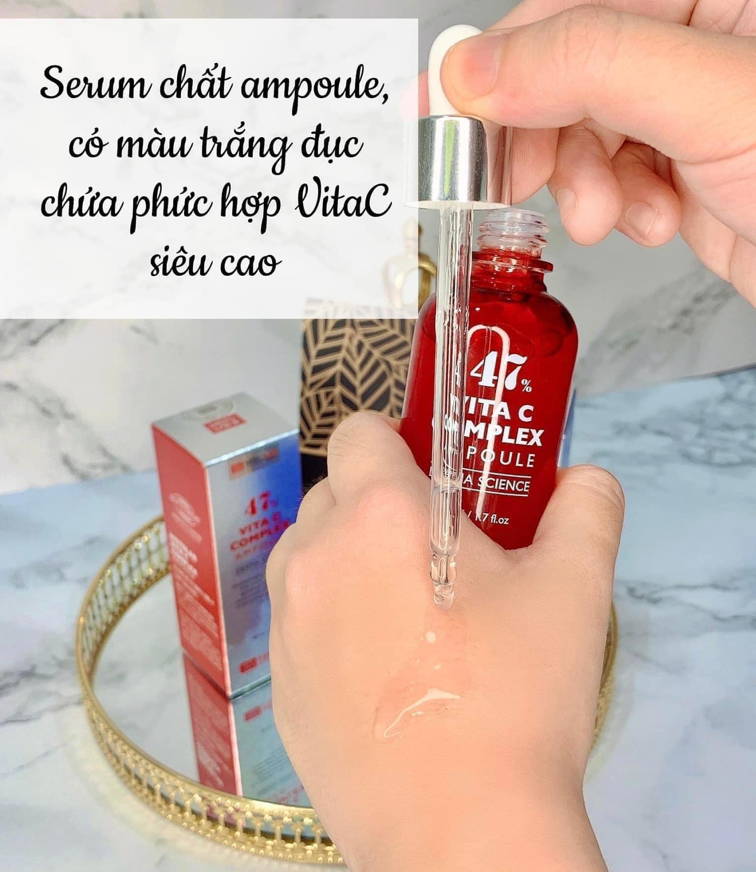 Tinh chất dưỡng trắng da Histolab 47% Vita C Complex Ampoule