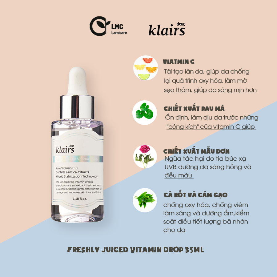 Serum Vitamin C Klairs Cho Da Nhạy Cảm 35ml