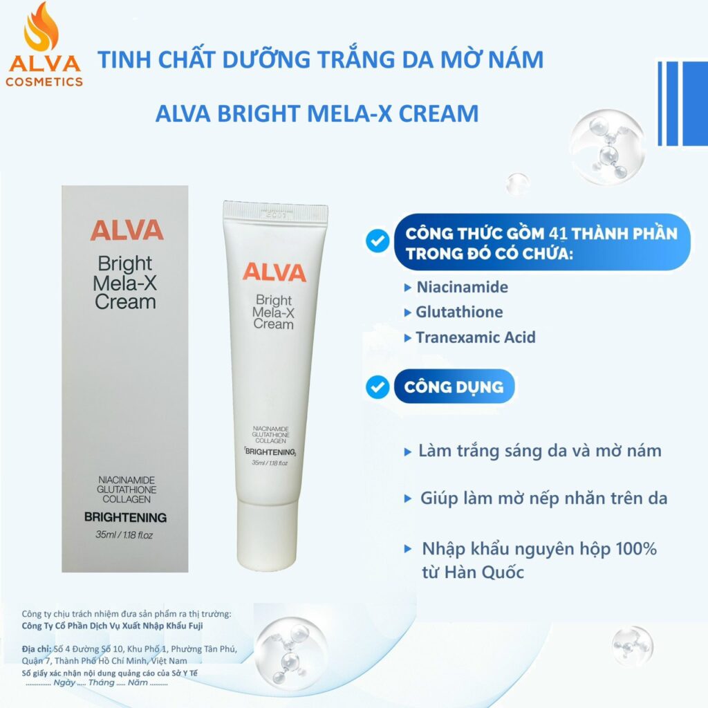 Tinh Chất Ngừa Nám Alva Bright Melasma-X Tinh Chất Ngừa Nám Alva Bright Melasma-X