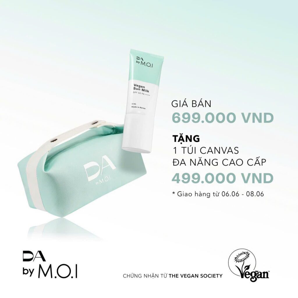 Kem Chống Nắng Thuần Chay DA By M.O.I Vegan