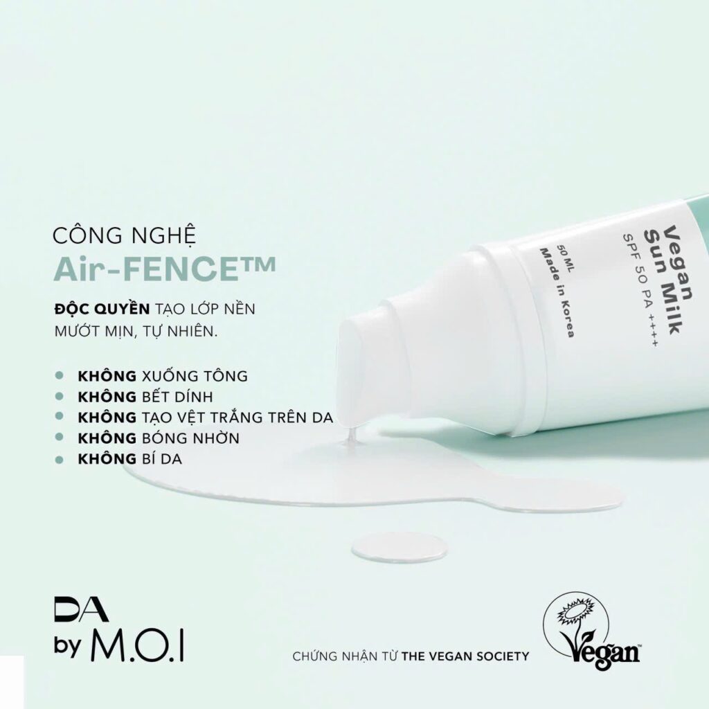 Kem Chống Nắng Thuần Chay DA By M.O.I Vegan