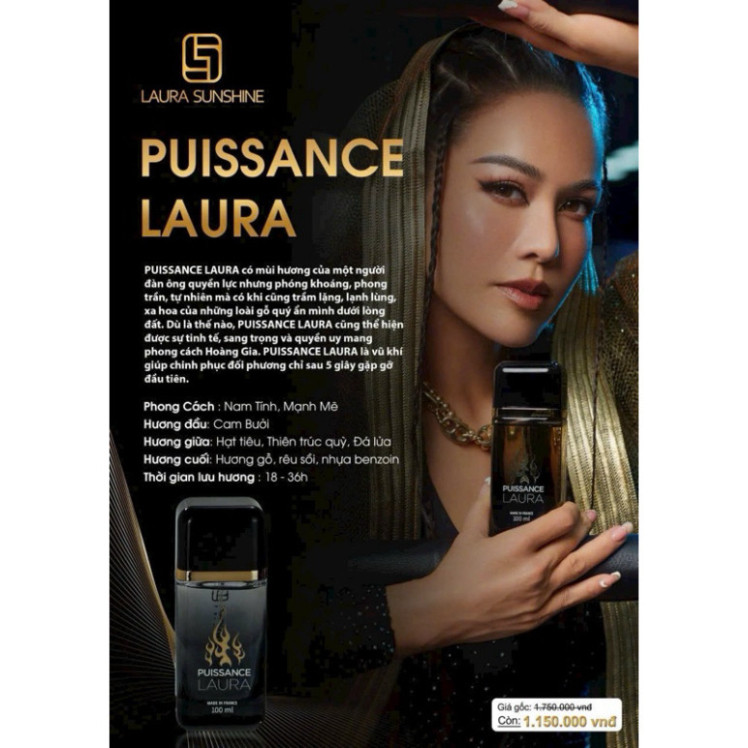 Nước Hoa Nam Laura Sunshine Puissance No 9