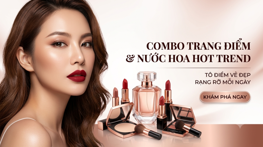 Combo trang điểm và nước hoa hot trends