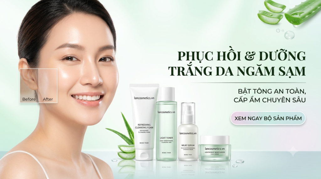 Phục hồi dưỡng trắng ngăn sạm da - LAN Cosmetics